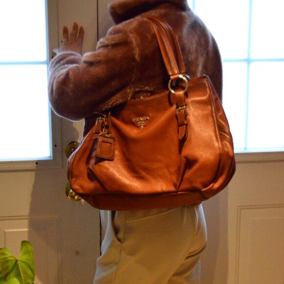 Prada Brown Leather Bag - Picture 4 of 5